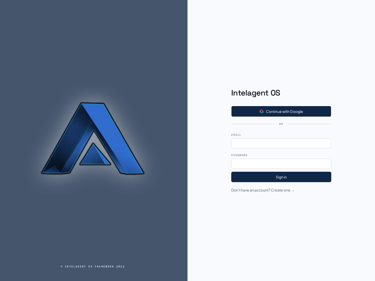 Intelagent OS - SAAS/CRM PLATFORM screenshot