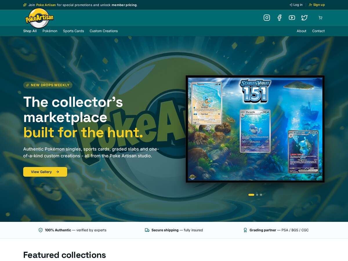 Poke Artisan - Commerce Platform screenshot